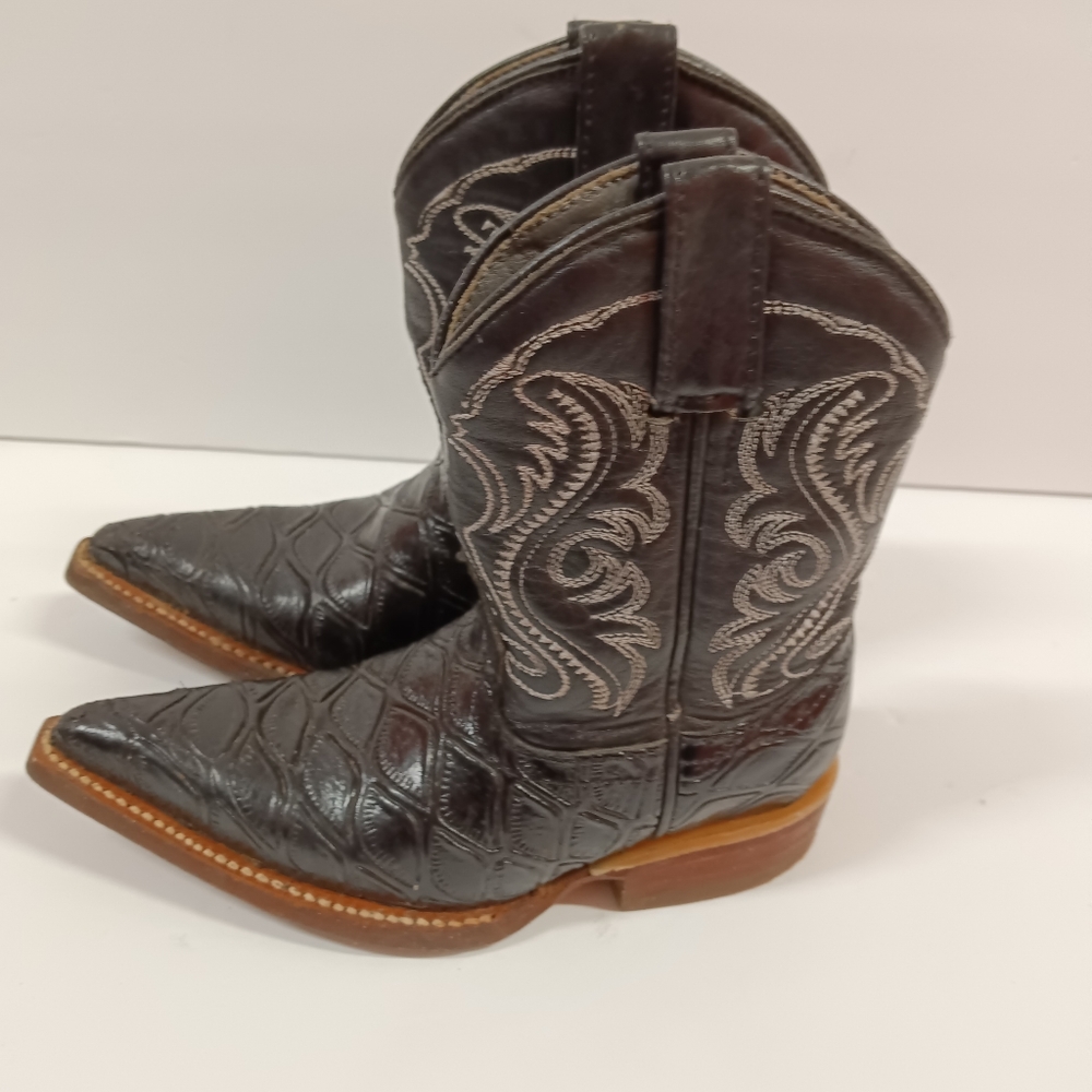 Kids Los Altos Anteater Embossed Handcrafted Cowboy Boots Kids Size 7.5